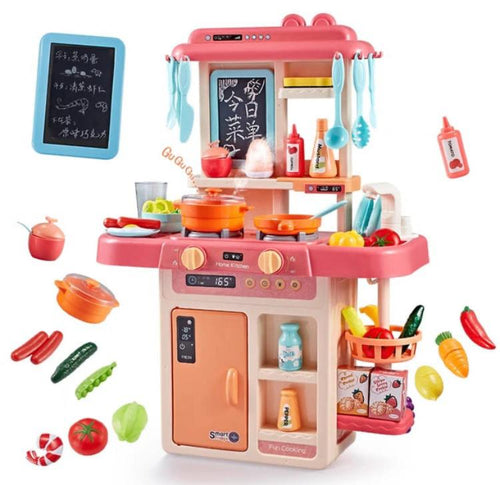 42Pcs Kitchen Set With Steam, Sound And Light