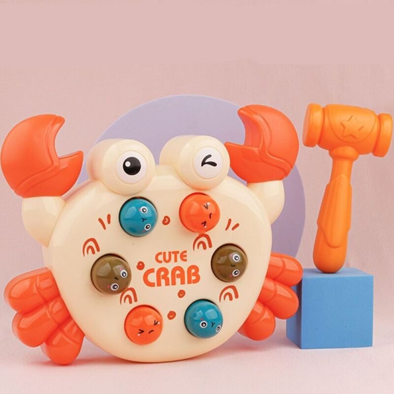 Funny whack a mole Cartoon crab